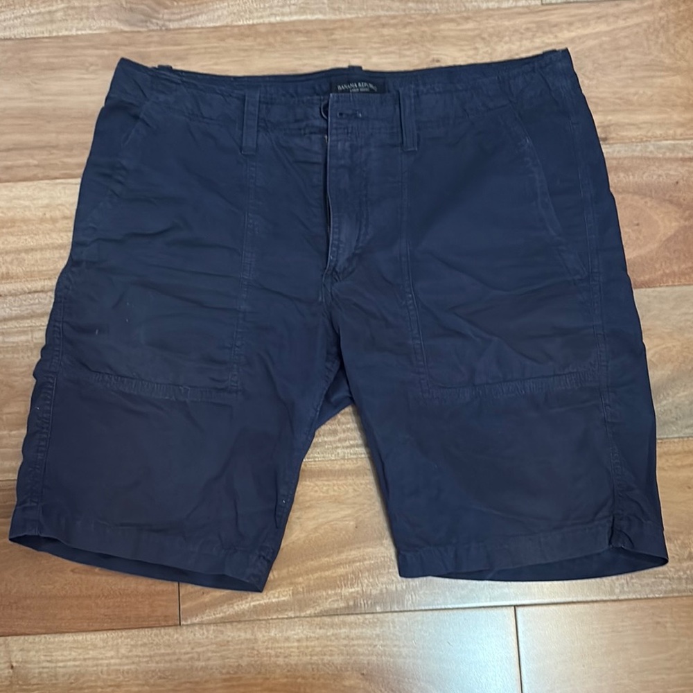 Banana Republic Navy Blue Cargo Shorts